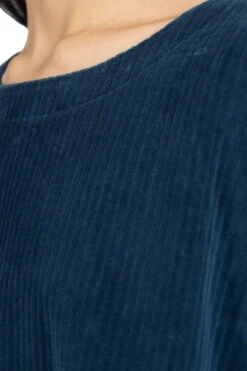 Corduroy Wide Blouse - Iron Blue -ICHI Sales Shop AKoloni Corduroy Wide Blouse Iron Blue 23073002 06
