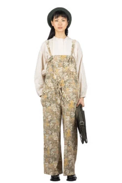 Printed Corduroy Salopet - Beige