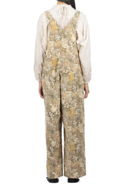 Printed Corduroy Salopet - Beige -ICHI Sales Shop AKoloni Printed Corduroy Salopet Beige 23073006 04