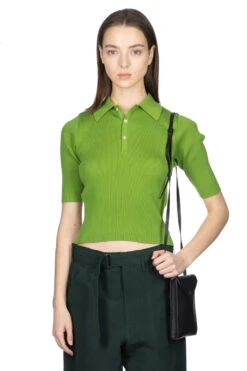 GIZA HIGH GAUGE RIB KNIT POLO