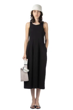 HARD TWIST SMOOTH DRESS - Black