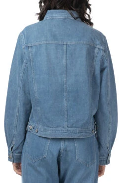 SELVEDGE FADED LIGHT DENIM BLOUSON - Light Indigo -ICHI Sales Shop AURALEE SELVEDGE FADED LIGHT DENIM BLOUSON Light Indigo A24SB04DE 004