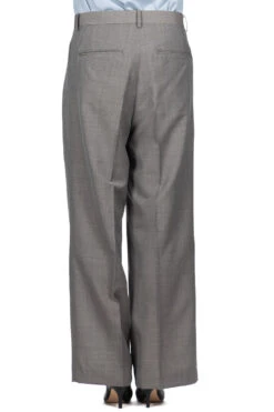 TROPICAL WOOL KID MOHAIR SLACKS - Grey Check 12 TROPICAL WOOL KID MOHAIR SLACKS - Grey Check -ICHI Sales Shop AURALEE TROPICAL WOOL KID MOHAIR SLACKS Grey Check A24SP05WM NOE 04
