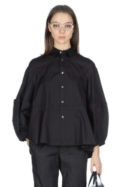 Cotton Broad Shirt - Black