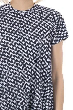 Print Pinwheel Pattern X White Polka Dots Dress -ICHI Sales Shop Comme Des Garcons Comme Des Garcons Print pinwheel Pattern x White polka dots Dress RM T018 51 05