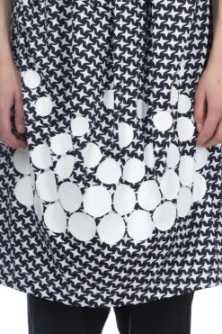 Print Pinwheel Pattern X White Polka Dots Dress -ICHI Sales Shop Comme Des Garcons Comme Des Garcons Print pinwheel Pattern x White polka dots Dress RM T018 51 06