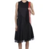 Honeycomb X Nylon Tulle Sleeveless Dress - Black -ICHI Sales Shop Comme Des Garcons Comme Des Garcons honeycomb x nylon tulle sleeveless dress Black RM T011 51 01