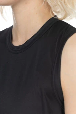 Honeycomb X Nylon Tulle Sleeveless Dress - Black -ICHI Sales Shop Comme Des Garcons Comme Des Garcons honeycomb x nylon tulle sleeveless dress Black RM T011 51 05