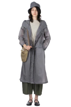 Cagoule Dress - Grey Nylon Micro Ripstop