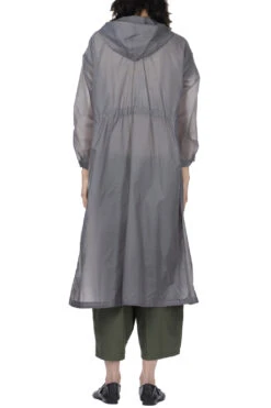 Cagoule Dress - Grey Nylon Micro Ripstop -ICHI Sales Shop Engineered Garments Cagoule Dress Grey Nylon Micro Ripstop 24S1WG010 KD017 04 w
