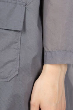Cagoule Dress - Grey Nylon Micro Ripstop -ICHI Sales Shop Engineered Garments Cagoule Dress Grey Nylon Micro Ripstop 24S1WG010 KD017 06 w