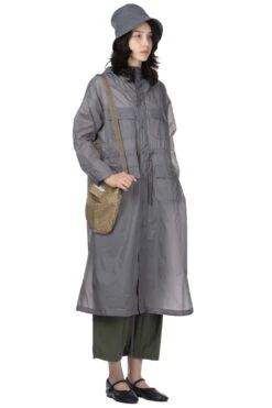 Cagoule Dress - Grey Nylon Micro Ripstop -ICHI Sales Shop Engineered Garments Cagoule Dress Grey Nylon Micro Ripstop 24S1WG010 KD017 09 w