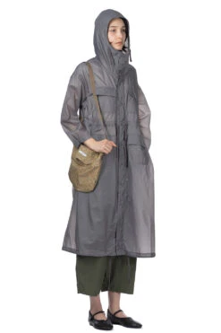Cagoule Dress - Grey Nylon Micro Ripstop -ICHI Sales Shop Engineered Garments Cagoule Dress Grey Nylon Micro Ripstop 24S1WG010 KD017 10 w