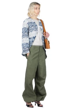 Cutaway Jacket - Blue Grey Polyester Crochet -ICHI Sales Shop Engineered Garments Cutaway Jacket Blue Grey Polyester Crochet 24S1WD006 IB003 09