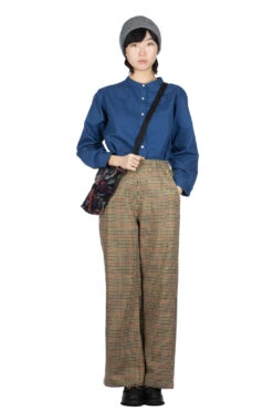 Sailor Pant - Khaki Acrylic Wool Gunclub Check