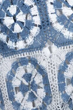 Wrap Vest Dress - Blue X Grey Poly Crochet 15 Wrap Vest Dress - Blue X Grey Poly Crochet -ICHI Sales Shop Engineered Garments Wrap Vest Dress Blue x Grey Poly Crochet 24S1WG015 IB003 2006