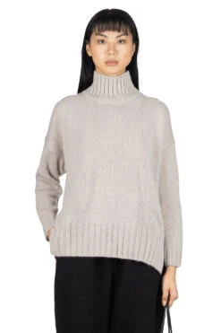 Alpaca Wool Turtleneck - Grege