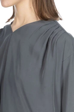 Cupro Pullover - Stone Grey 13 Cupro Pullover - Stone Grey -ICHI Sales Shop Evam Eva Cupro Pullover Stone Grey E241T011 86 05