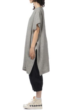 Linen Cotton Poncho - Antique White -ICHI Sales Shop Evam Eva Linen Cotton Poncho Antique White E241T151 4 noe 03