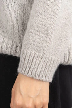 Mohair Lily Pullover - Grege -ICHI Sales Shop Evam Eva Mohair Lily Pullover Grege E233K081 noe 06