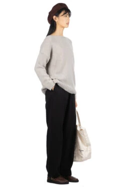 Mohair Lily Pullover - Grege -ICHI Sales Shop Evam Eva Mohair Lily Pullover Grege E233K081 noe 07