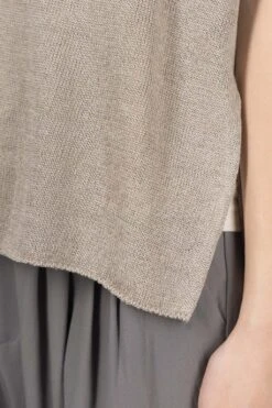 V Neck Vest - Grege -ICHI Sales Shop Evam Eva V Neck Vest Grege E241K050 14 noe 2006