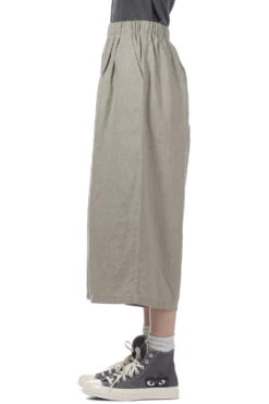 Water Linen Wide Pants - Green Haze -ICHI Sales Shop Evam Eva Water Linen Wide Pants Green Haze E241T064 51 noe 03