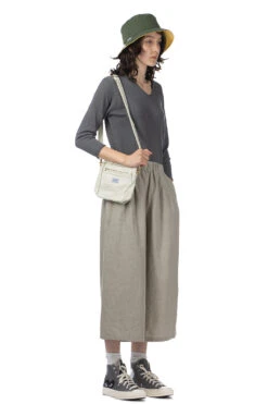 Water Linen Wide Pants - Green Haze -ICHI Sales Shop Evam Eva Water Linen Wide Pants Green Haze E241T064 51 noe 09
