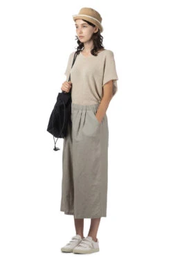 Water Linen Wide Pants - Green Haze -ICHI Sales Shop Evam Eva Water Linen Wide Pants Green Haze E241T064 51 noe 20