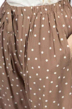 ICHI Dot Relax Pants - Mocha -ICHI Sales Shop Ichi Dot Relax Pants Mocha 116289 05