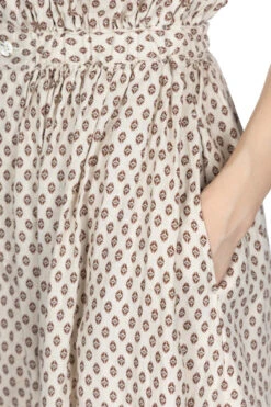 Linen CHIMA-MON Non-Sleeve GYPSY Dress - Natural -ICHI Sales Shop Kapital Linen CHIMA MON Non Sleeve GYPSY Dress Natural K2305OP201 noe 25