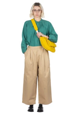 CHINO CLOTH TUCK WIDE PANTS