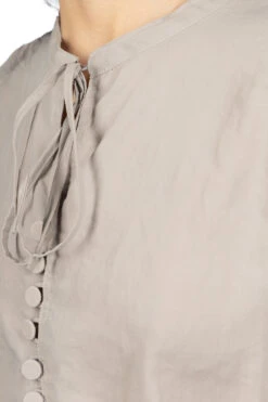 Pullover Ribbon Blouse - Grege -ICHI Sales Shop Manon Pullover Ribbon Blouse Grege MNN SH 230 GR 05