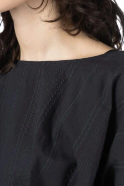 Cotton Ripple Toronto Pullover - Black -ICHI Sales Shop NARU Cotton Ripple Toronto Pullover Black 654857 05