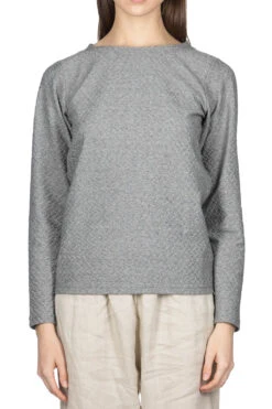 ICHI Sales Shop -ICHI Sales Shop NARU Jacquard Pullover Grey 650203 02
