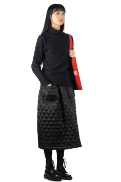 Jacquard Turtleneck Pullover - Black -ICHI Sales Shop NARU Jacquard Turtleneck Pullover Black 650204 06