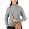 Jacquard Turtleneck Pullover - Grey -ICHI Sales Shop NARU Jacquard Turtleneck Pullover Grey 650204 01