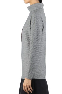 Jacquard Turtleneck Pullover - Grey -ICHI Sales Shop NARU Jacquard Turtleneck Pullover Grey 650204 03