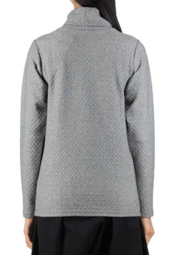 Jacquard Turtleneck Pullover - Grey -ICHI Sales Shop NARU Jacquard Turtleneck Pullover Grey 650204 04