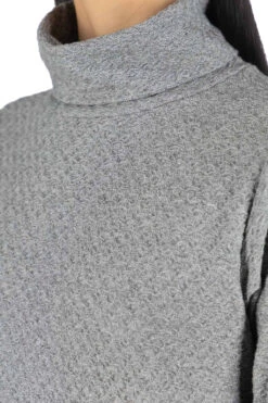 Jacquard Turtleneck Pullover - Grey -ICHI Sales Shop NARU Jacquard Turtleneck Pullover Grey 650204 05
