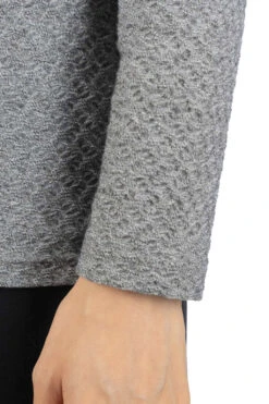 Jacquard Turtleneck Pullover - Grey -ICHI Sales Shop NARU Jacquard Turtleneck Pullover Grey 650204 06