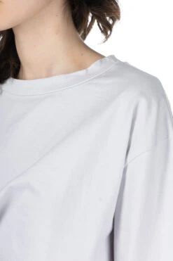 Jersey Crewneck Pullover - Light Grey -ICHI Sales Shop NARU Jersey Crewneck Pullover Light Grey 654032 2005