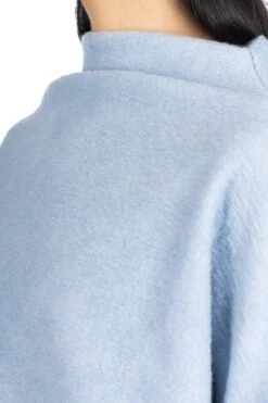 Travel Wool High Heck Pullover - Light Blue -ICHI Sales Shop NARU Travel Wool High Heck Pullover Light Blue 650242 LB 05