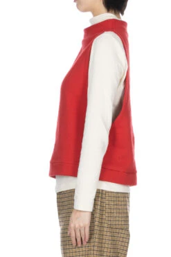 Bottle Neck Vest - Red -ICHI Sales Shop Nachukara Bottle Neck Vest Red nk628071 03