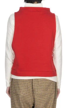 Bottle Neck Vest - Red -ICHI Sales Shop Nachukara Bottle Neck Vest Red nk628071 04