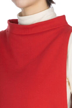 Bottle Neck Vest - Red -ICHI Sales Shop Nachukara Bottle Neck Vest Red nk628071 05