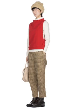 Bottle Neck Vest - Red -ICHI Sales Shop Nachukara Bottle Neck Vest Red nk628071 06