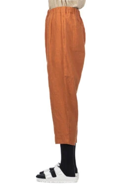 Linen 2 Tuck Pants - Orange -ICHI Sales Shop Nachukara Linen 2 Tuck Pants Orange nk335462 03