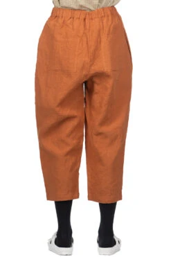 Linen 2 Tuck Pants - Orange -ICHI Sales Shop Nachukara Linen 2 Tuck Pants Orange nk335462 04