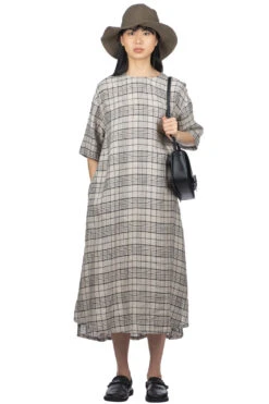 Linen Long Dress - Natural